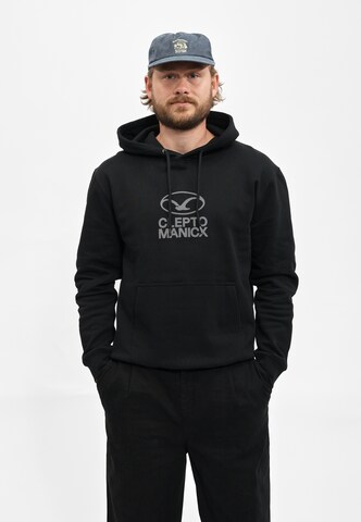 Cleptomanicx Sweatshirt 'Möwe Plate' in Black: front