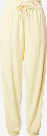 ADIDAS SPORTSWEAR Sportovní kalhoty 'Hyperglam 3-Stripes Cuffed With Side s' – žlutá: přední strana