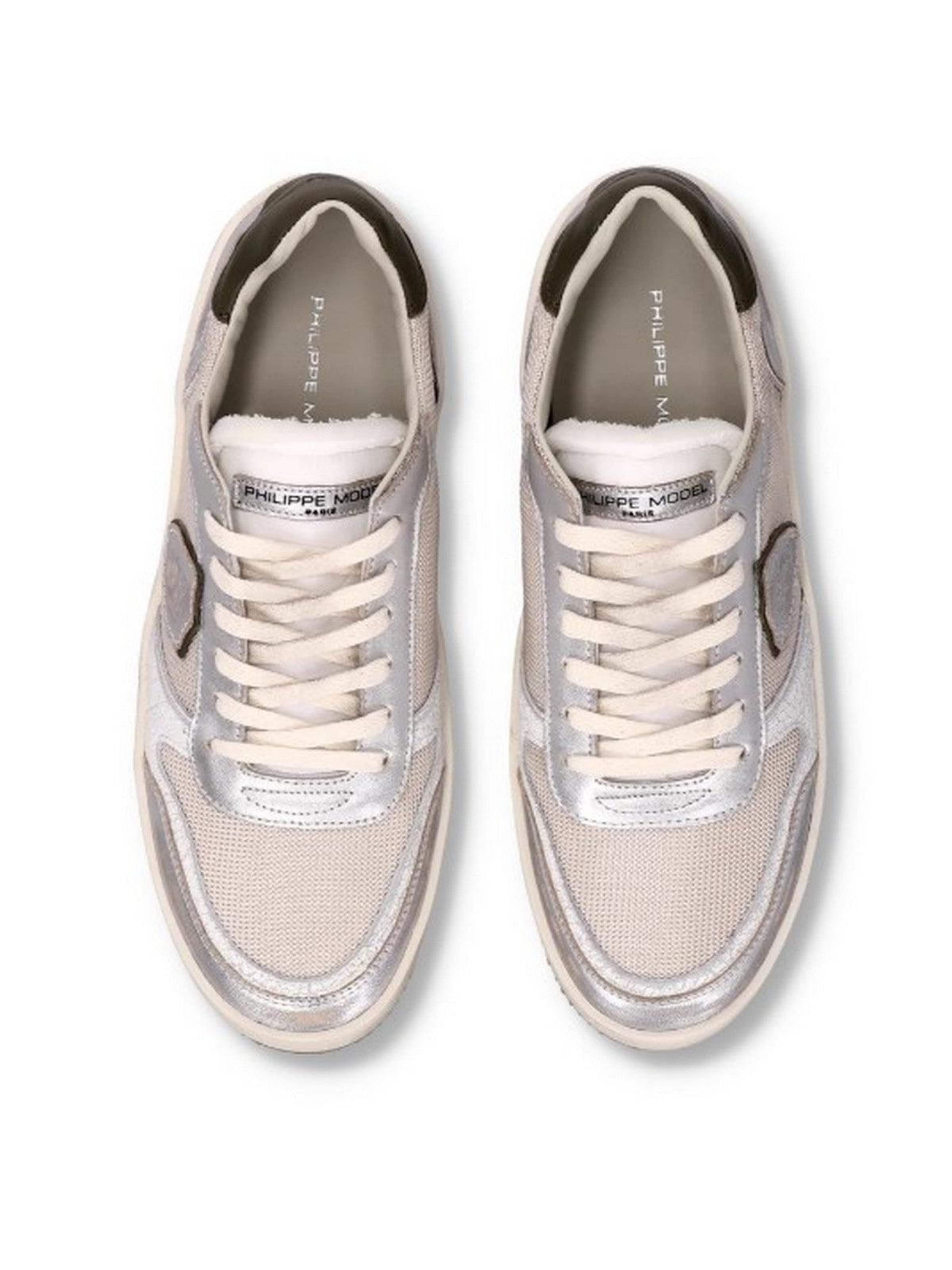 Philippe Model Sneakers in Silver