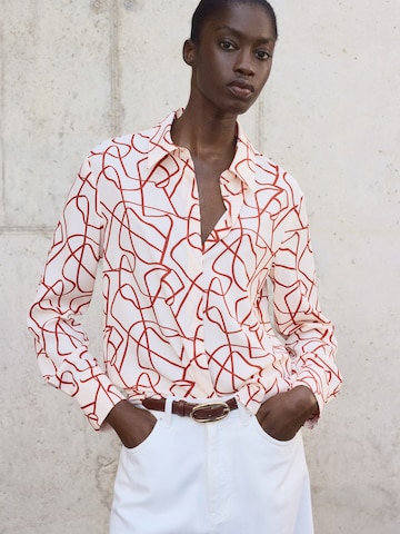 MANGO Blouse in Rood