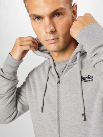 Superdry Zip-Up Hoodie in Grey