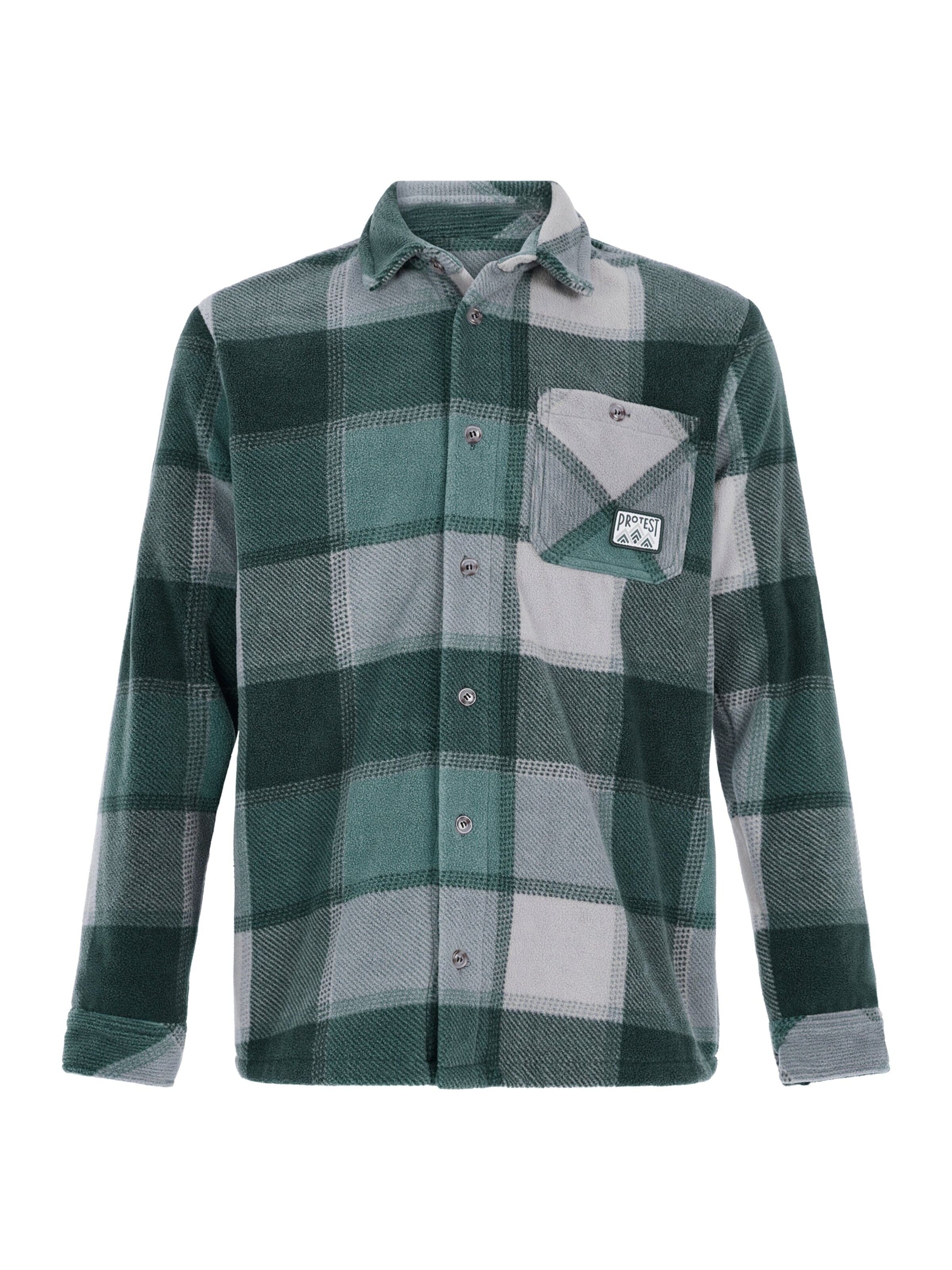 Chemise 'PRTMitchel' PROTEST en vert : devant