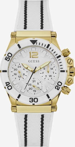 GUESS Analog Watch 'CO PILOT' in White: front