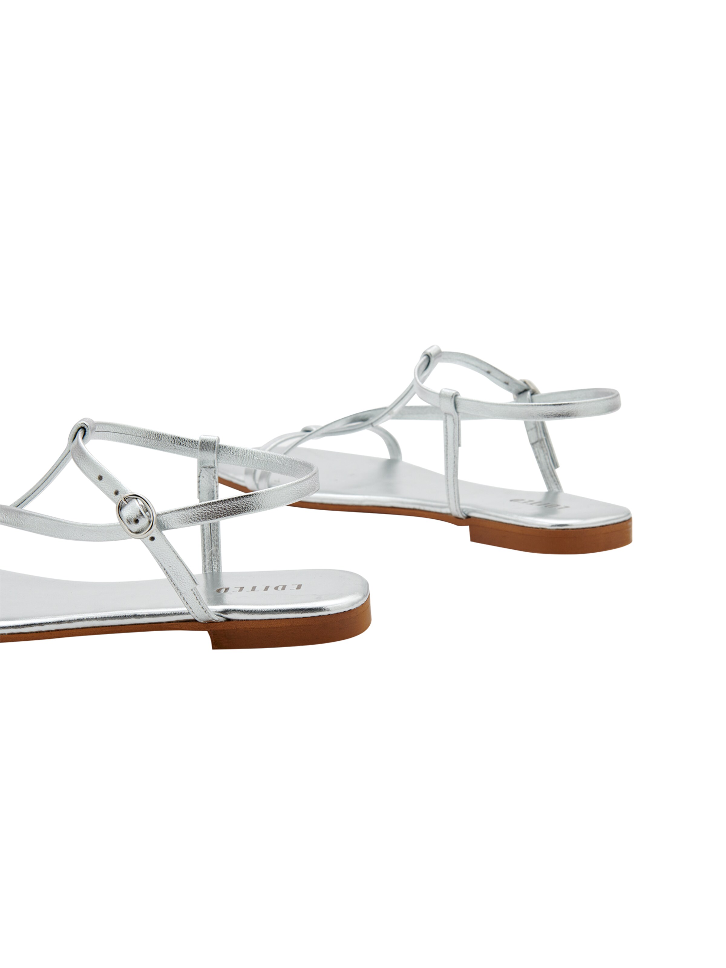 sidabrinė EDITED Basutės su dirželiais 'Toyah'