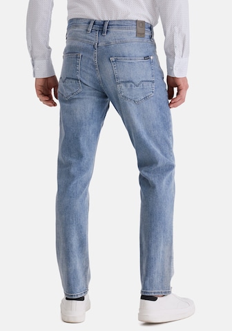 Coupe slim Jean Stooker Men en bleu