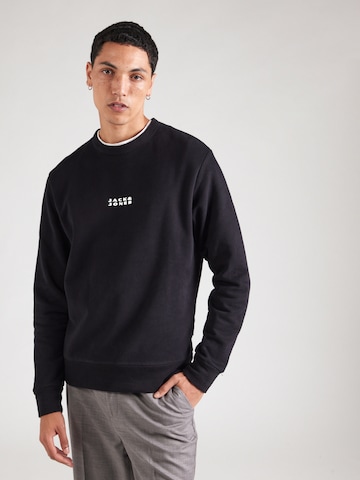 JACK & JONES Collegepaita 'JCOSTANCE' värissä musta: etupuoli