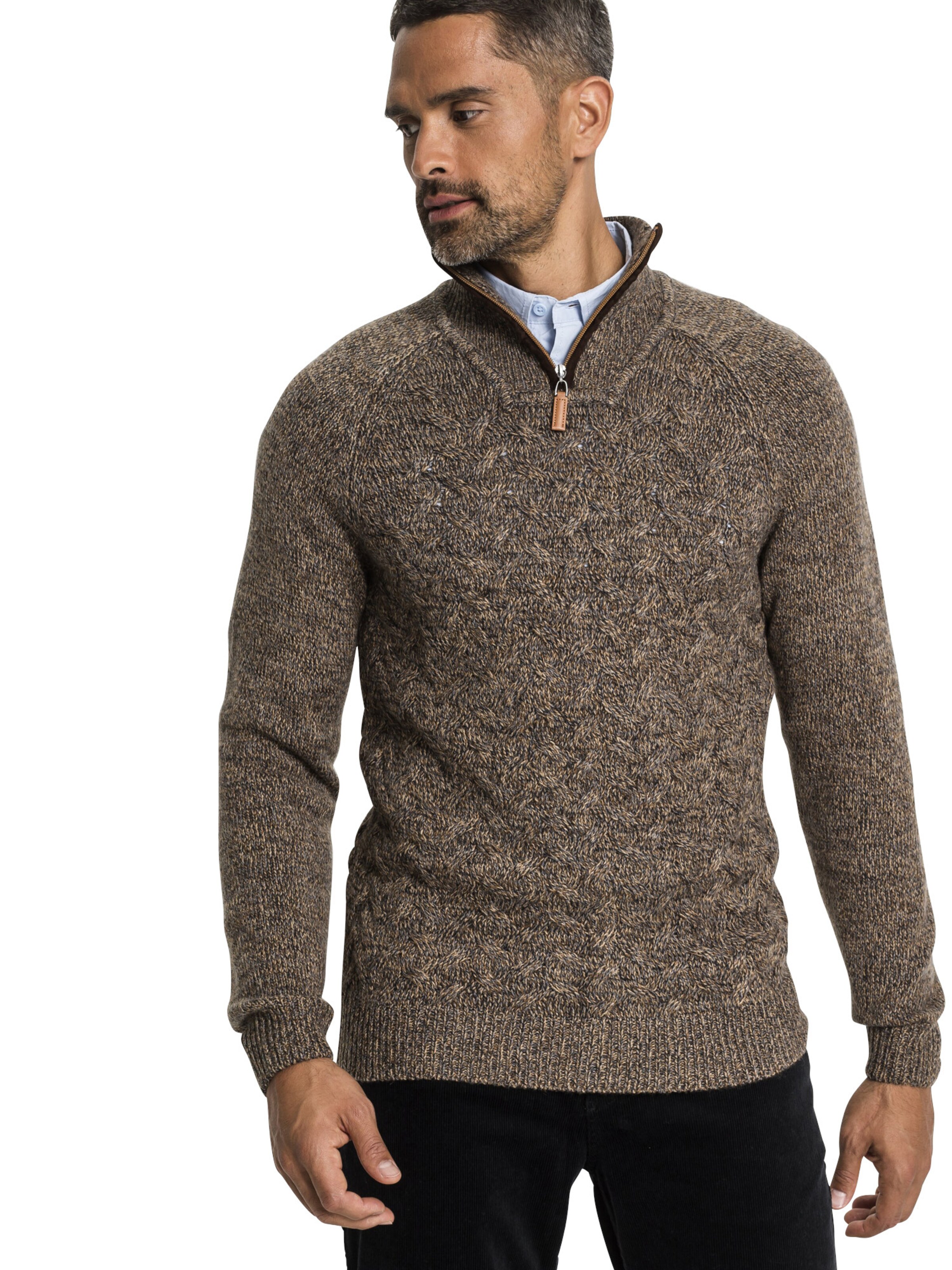 Pullover di bonprix in marrone: frontale
