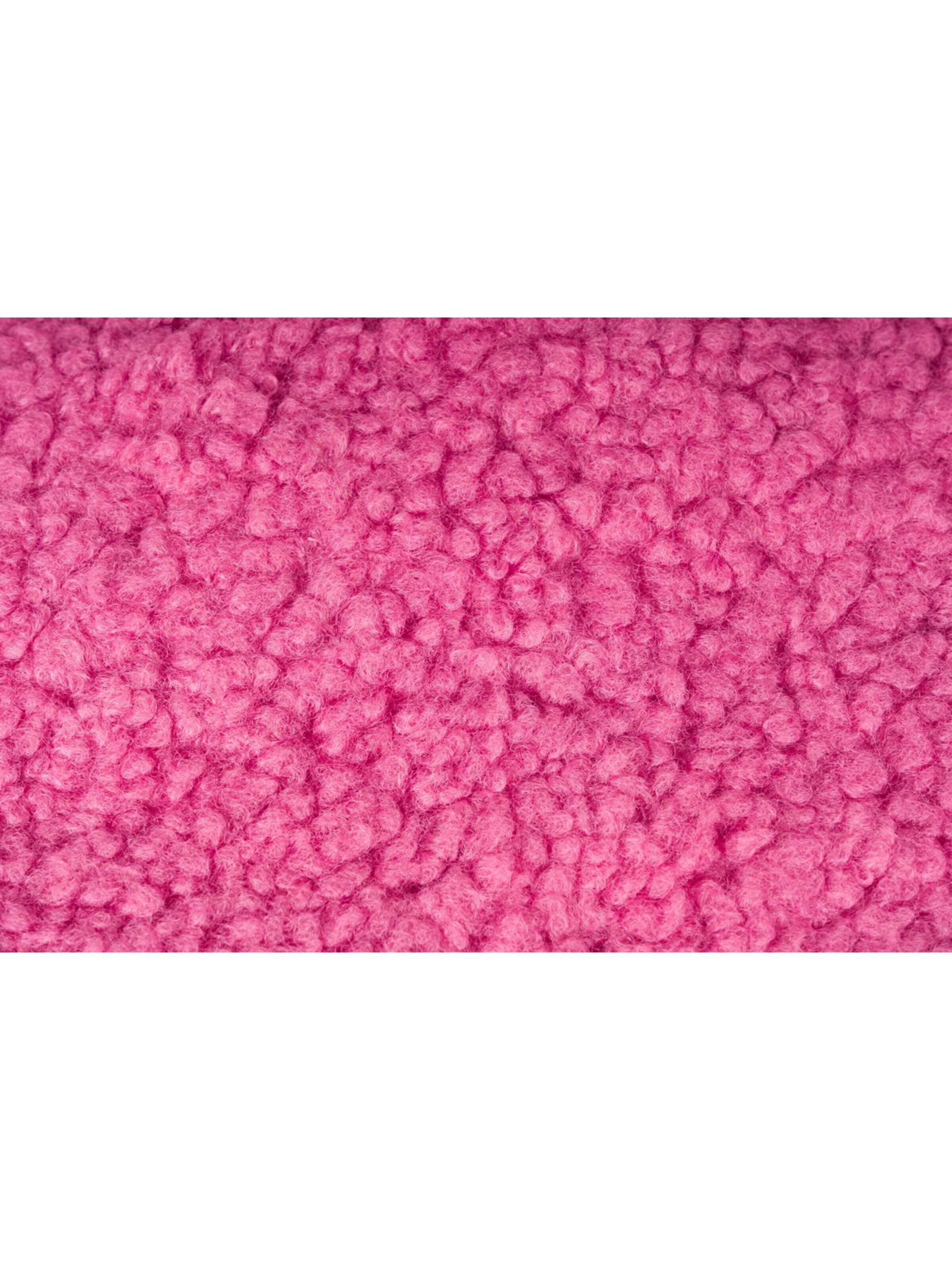 styleBREAKER Schultertasche 'Teddyfell Beuteltasche'‌‌ in Pink