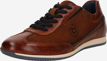 Chaussure de sport à lacets bugatti en marron : devant