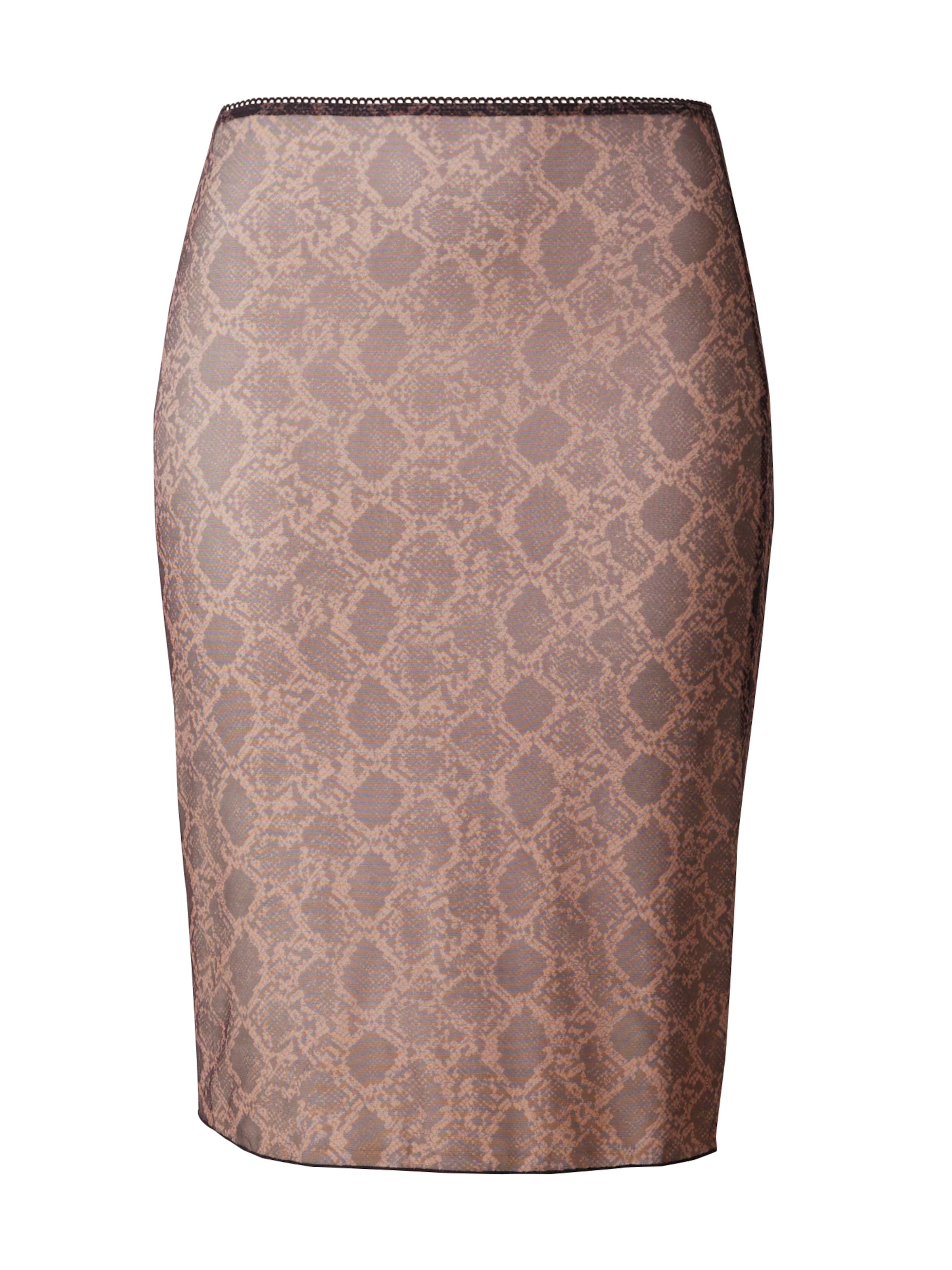 Monki - Falda en marrón: frente