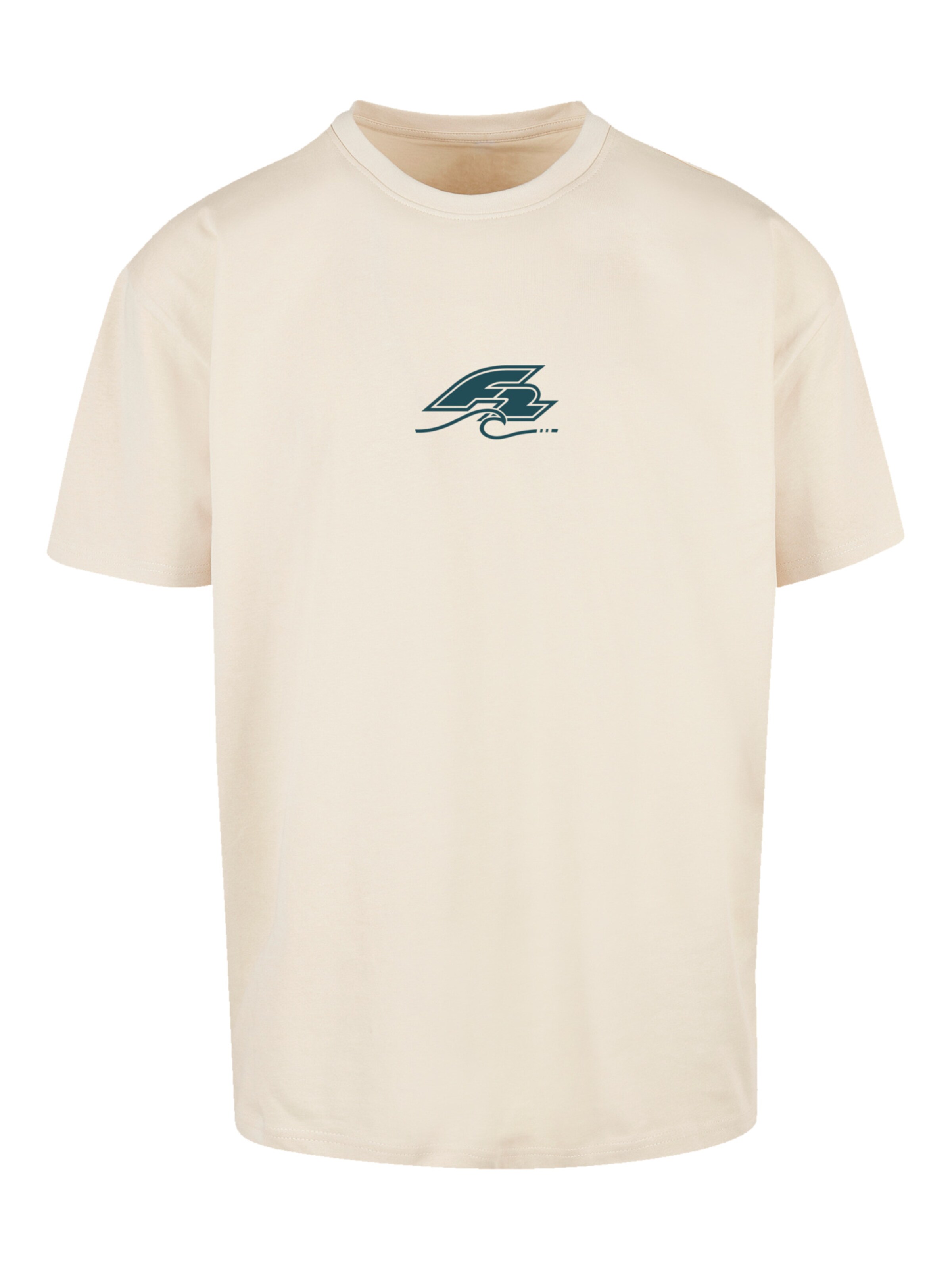 F2 Shirt 'Surfers Sunset Sommer Vibes' in Beige: front