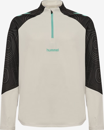 Sweat de sport 'BLAZE 2.0' Hummel en beige : devant