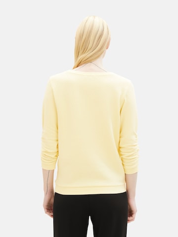 TOM TAILOR DENIM Sweatshirt in Yellow