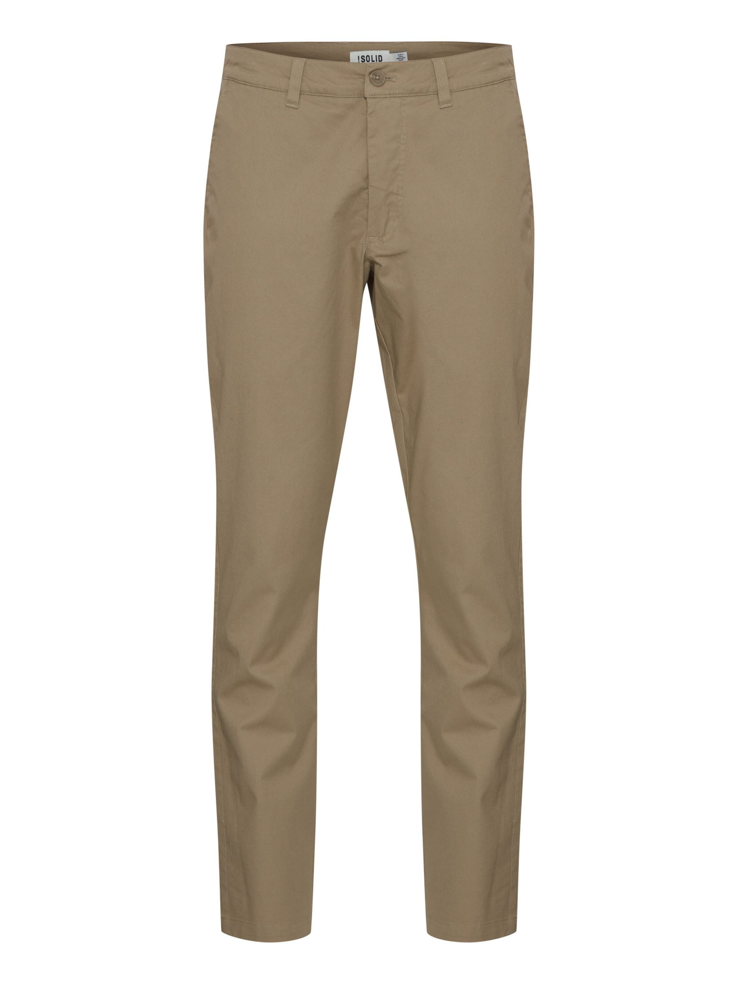 !Solid Loosefit Chino ' Joe ' in Beige: voorkant