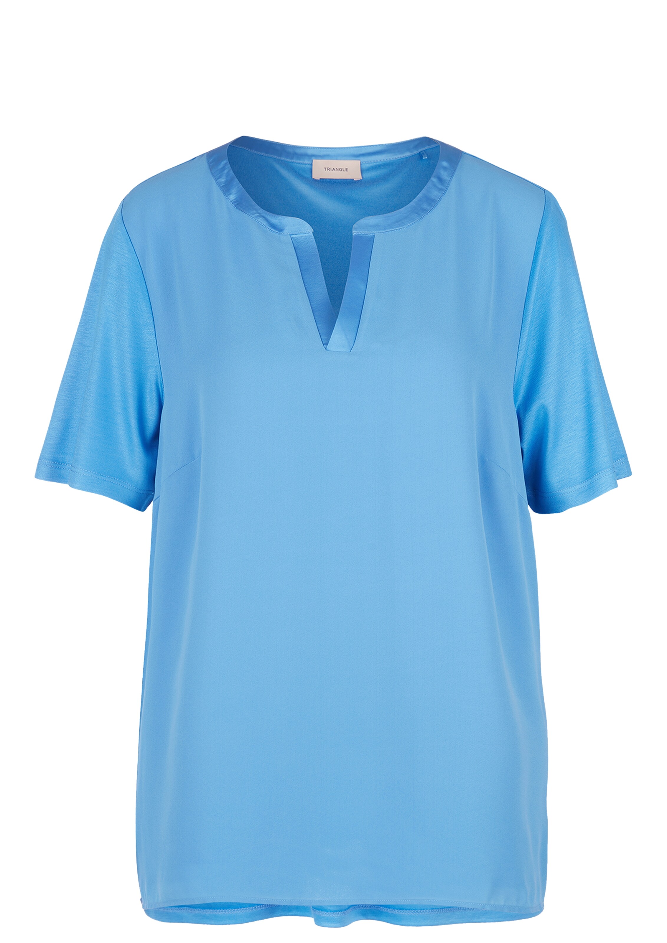 Frauen Große Größen TRIANGLE Blusenshirt in Blau - NQ09396
