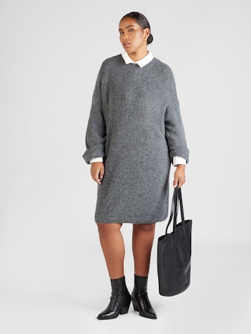 Noisy May Curve Knit dress 'BALANCE' in Grey