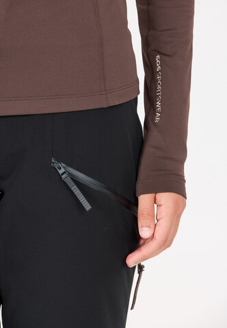 SOS Functioneel shirt 'Stratos' in Bruin