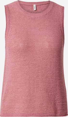 Tops en tricot 'ONLSUNNY' ONLY en rose : devant