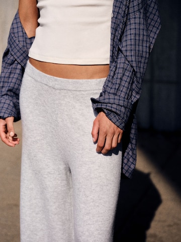 self. Wide leg Broek in Grijs