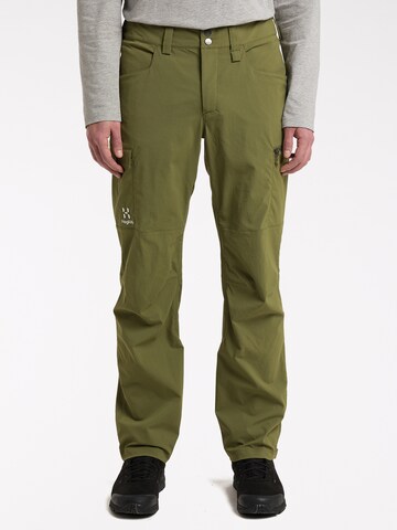 Haglöfs Regular Outdoor Pants in Green: front