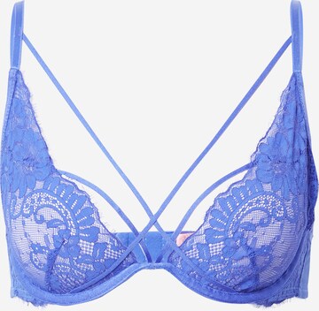 Hunkemöller Triangle Bra 'Lidia' in Blue: front