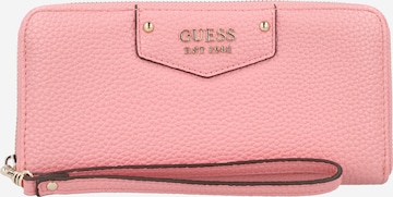 GUESS Wallet 'Brenton' in Pink: front