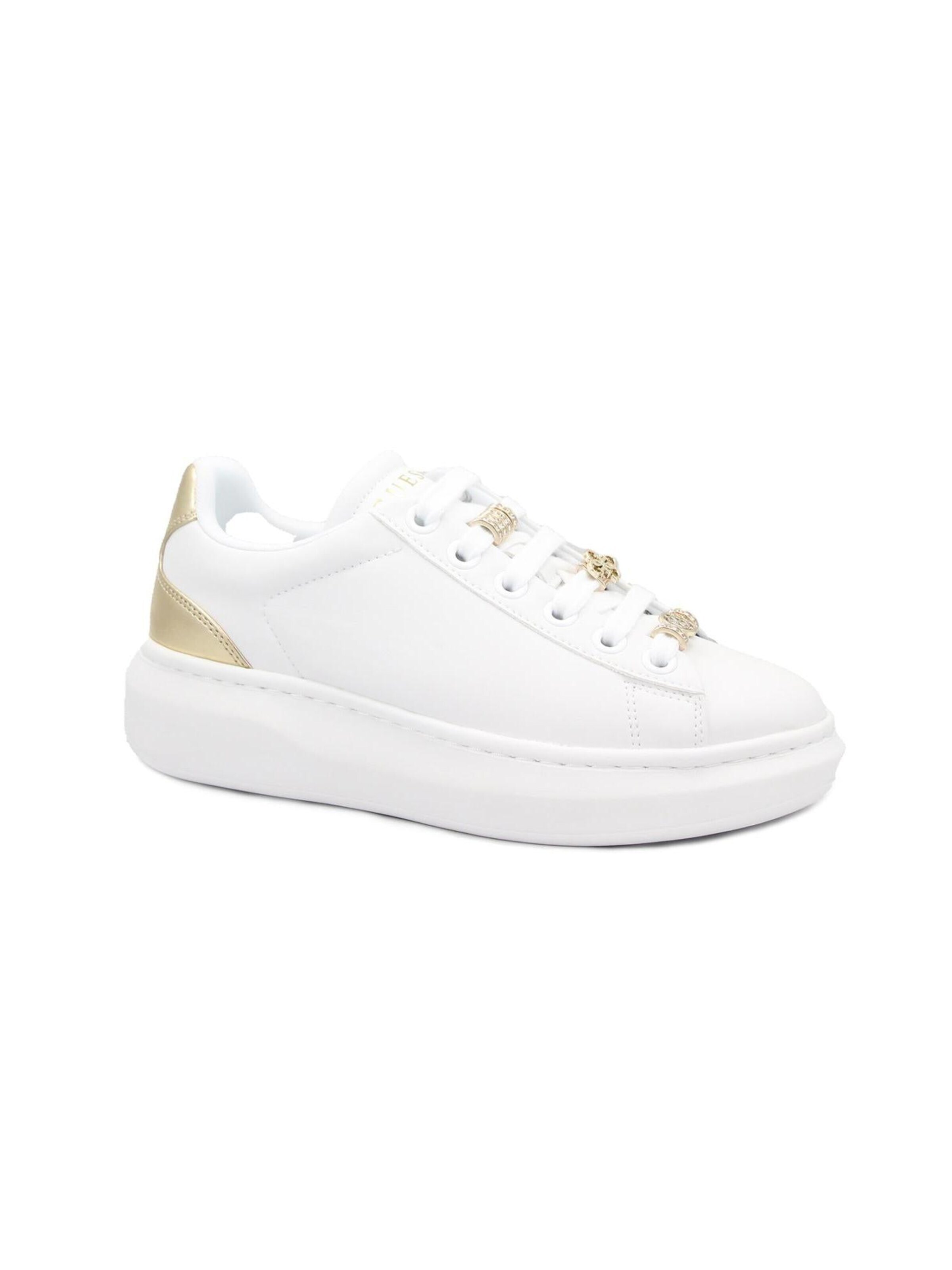 GUESS Baskets basses en 36 en blanc, Vue avec produit
