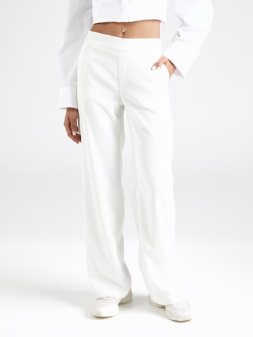 Loosefit Pantalon 'Chiara' MAC en blanc : devant