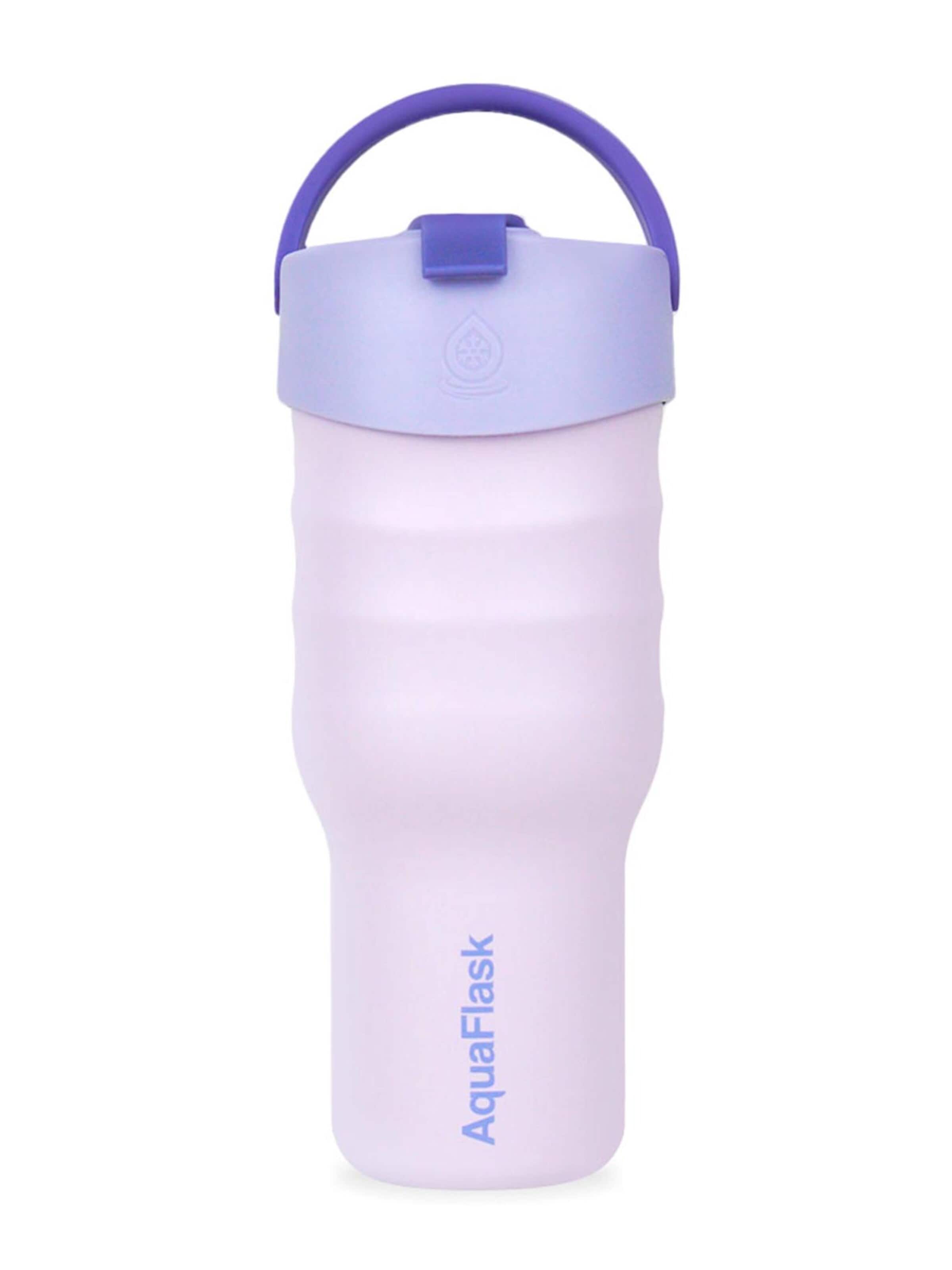 AquaFlask Láhev na vodu 'AquaFlask Termoláhev TUMBLER 887 ml' – fialová: přední strana
