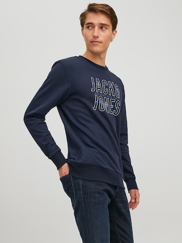 JACK & JONES كنزة رياضية 'Xilo' بلون أزرق: الأمام