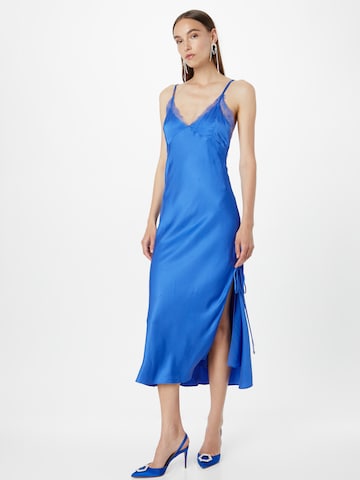 PATRIZIA PEPE - Vestido de noche en azul: frente
