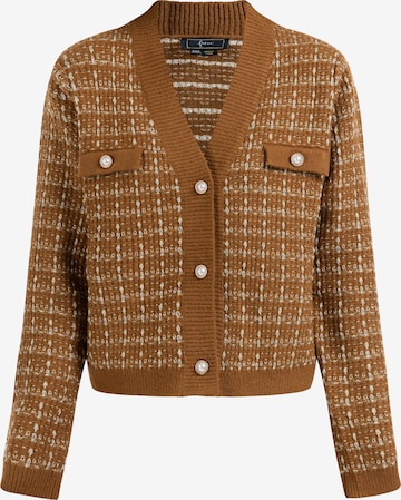 Cardigan faina en marron : devant