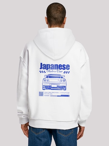 Pull-over 'Retro Car Japanese Streetstyle' F4NT4STIC en blanc