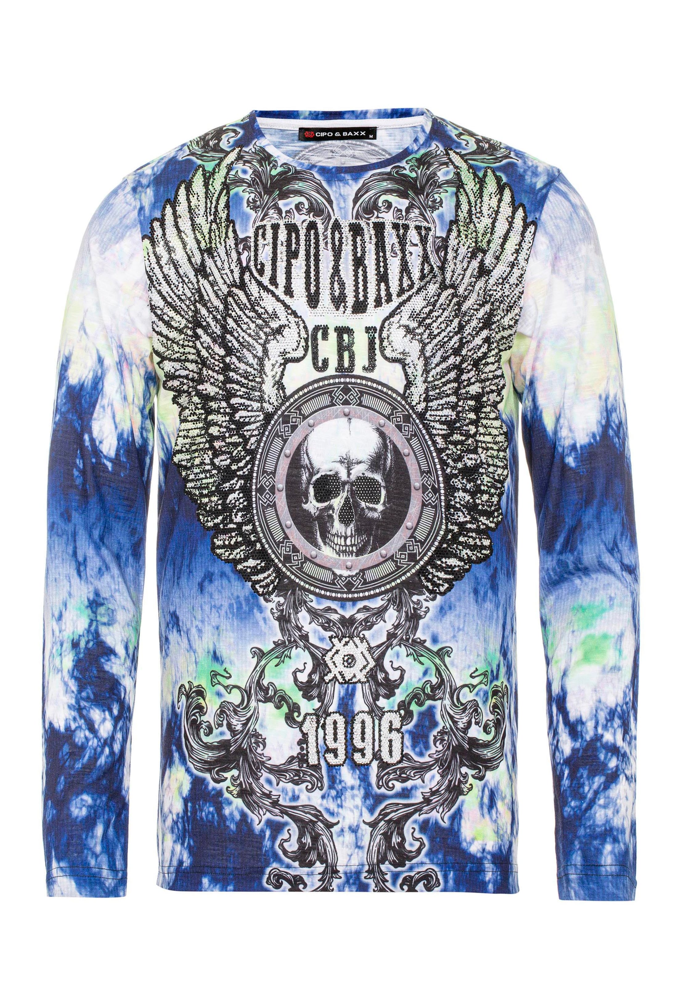 CIPO & BAXX Shirt in Blue: front