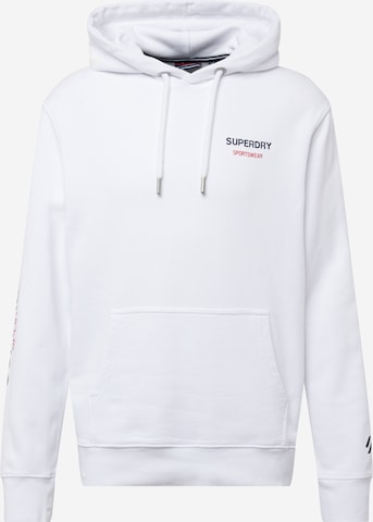 Superdry Collegepaita 'Locker' värissä valkoinen: edessä