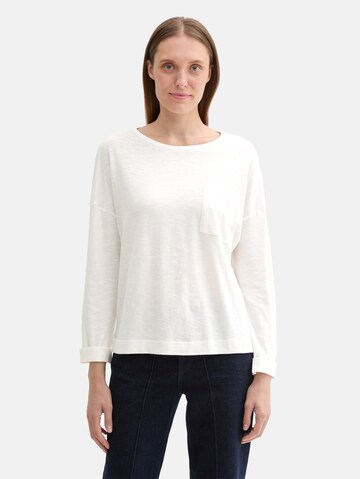 TOM TAILOR Shirt in Beige: front