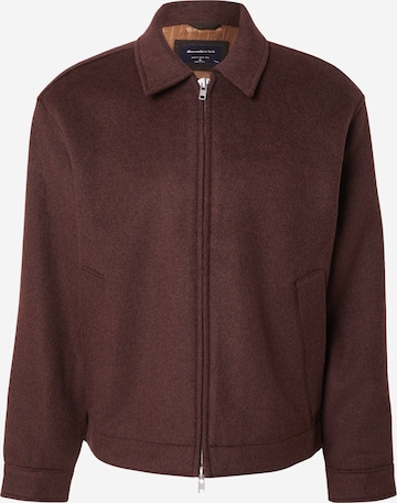 Abercrombie & FitchPrijelazna jakna - smeđa boja: prednji dio