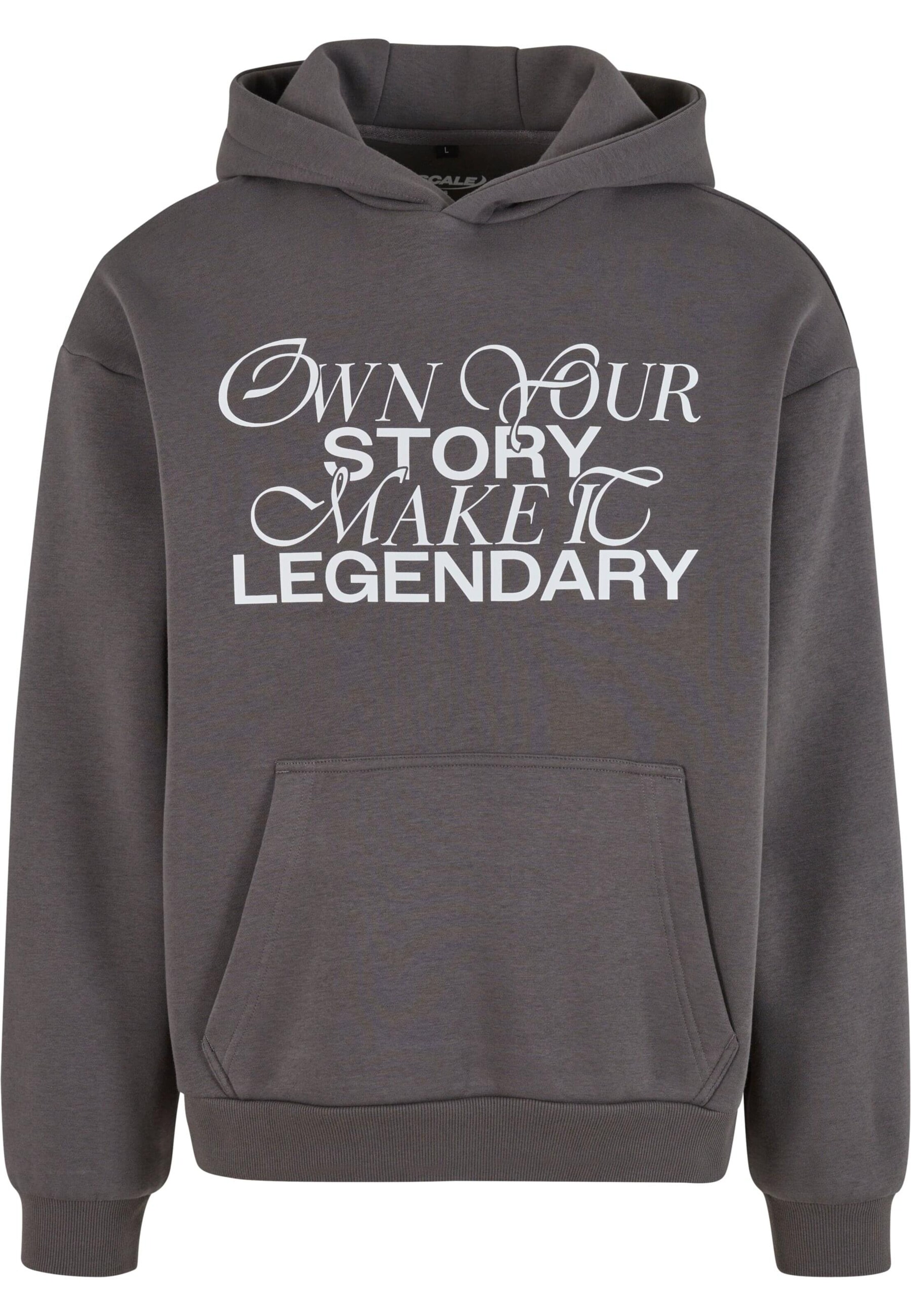 MT Upscale Sweatshirt 'Make It Legendary' in Grijs: voorkant