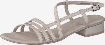 Paul Green Strap Sandals in Beige: front