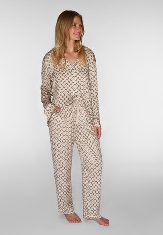 Pantaloncini da pigiama 'Janet' di CC DK in beige: frontale