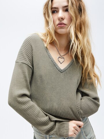 Pull&Bear Svetr – zelená