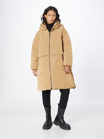Calvin Klein Jeans Zimní kabát – béžová: přední strana