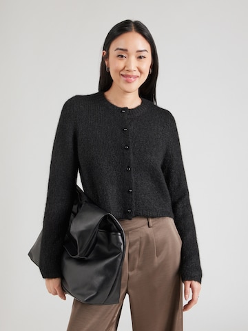 s.Oliver Gebreid vest in Zwart: voorkant