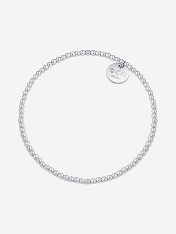 CLASSYANDFABULOUS Jewelry Armband 'CLASSYANDFABULOUS Beaded' in Silber: Vorderseite