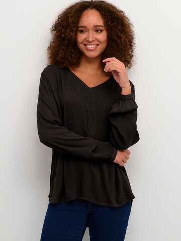 Kaffe - Blusa 'KA Amber' en negro: frente