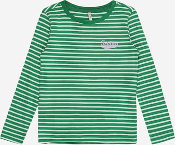 KIDS ONLY Shirt 'WEEKDAY' in Groen: voorkant