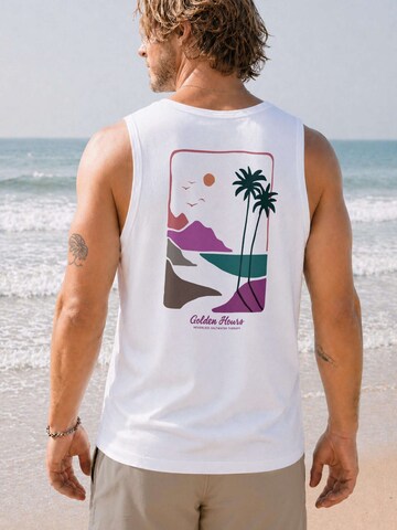 Neverless Shirt 'Golden Hours' in White
