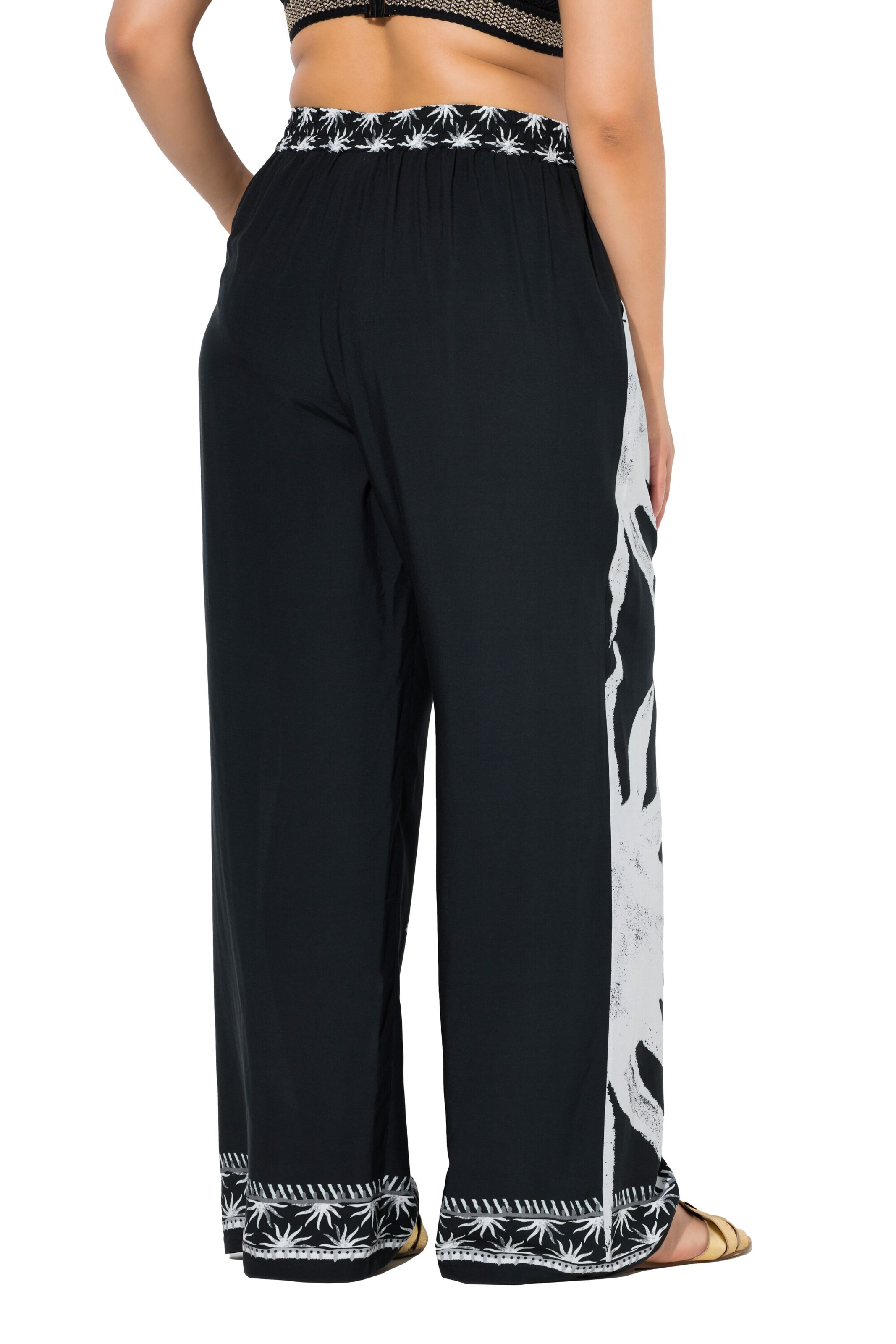 Ulla Popken Loosefit Hose in Schwarz