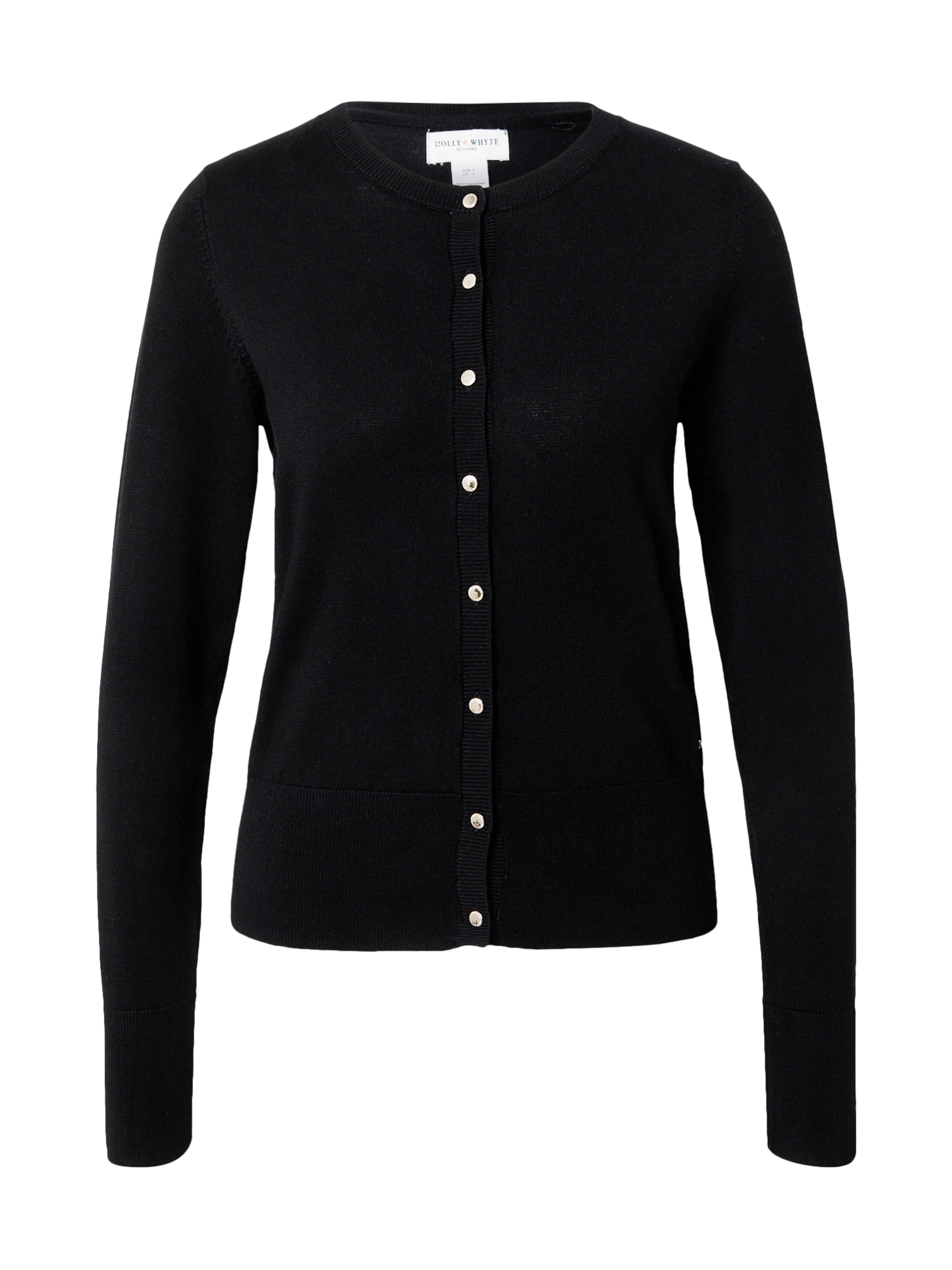 Lindex Knit cardigan &#x27;Anna&#x27; in Black: front