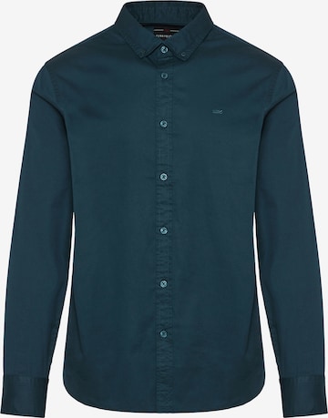 Chemise Funky Buddha en vert : devant